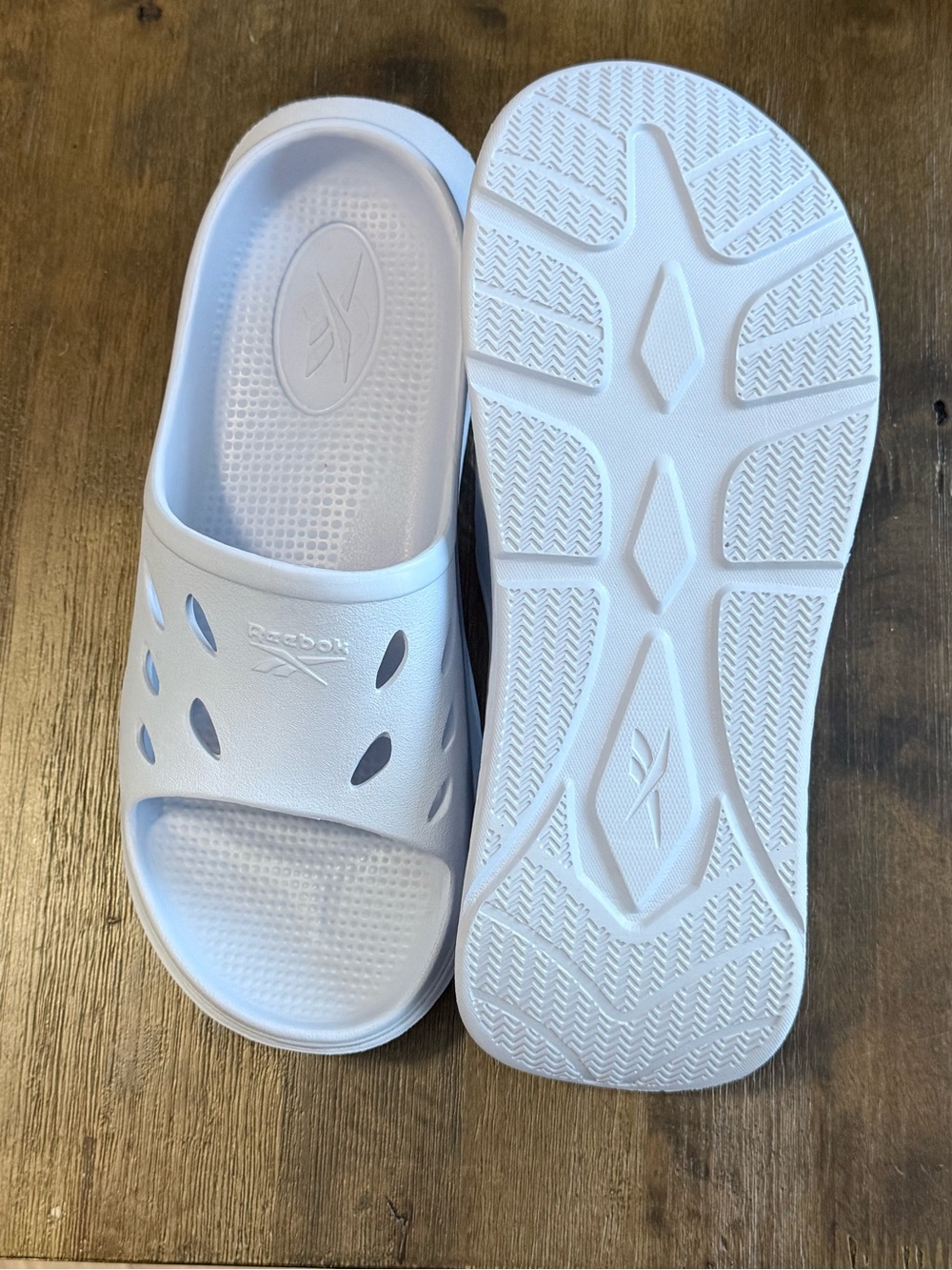 Reebok women’s little blue Slide Sandals - Lightweight Comfort